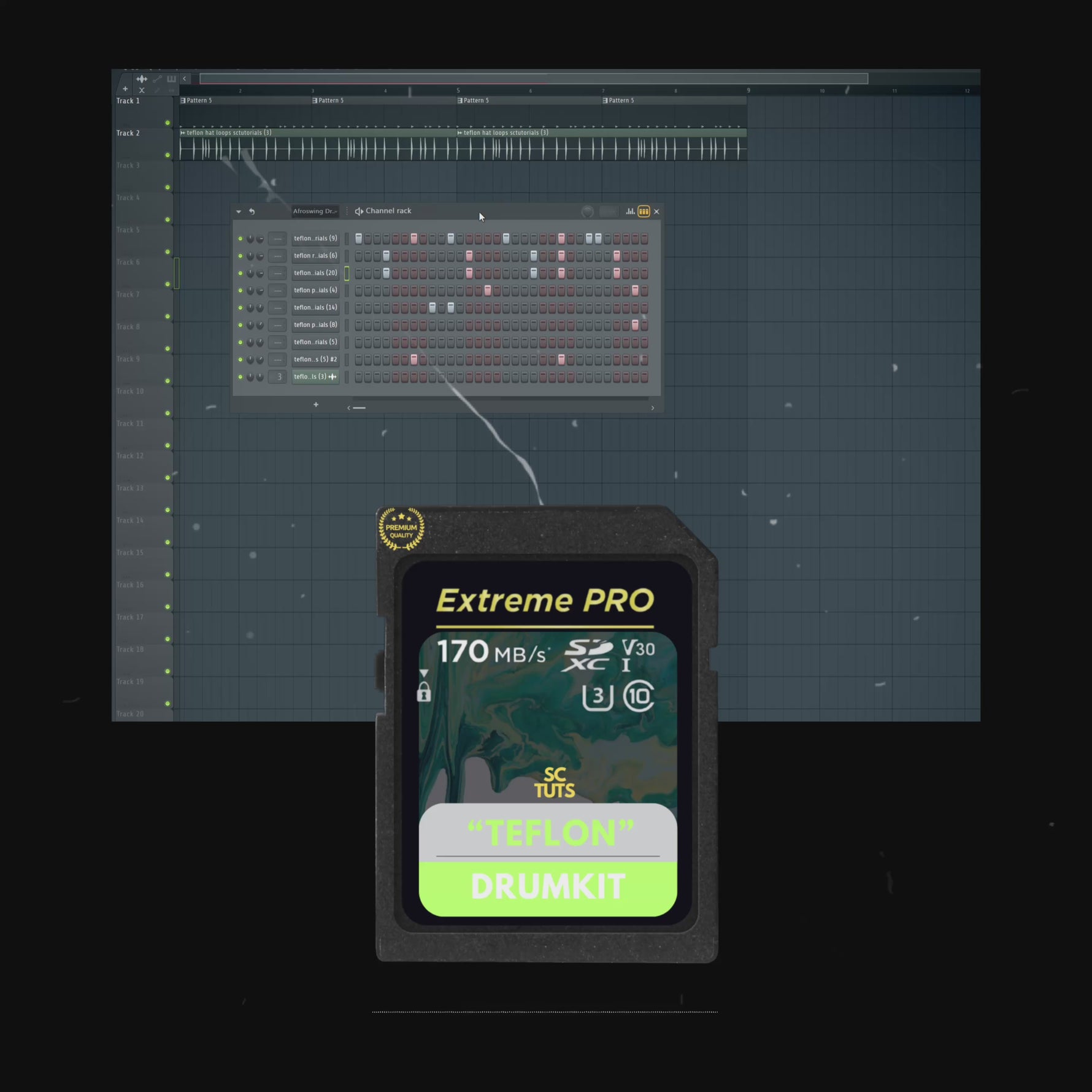 Teflon Afro swing Drumkit